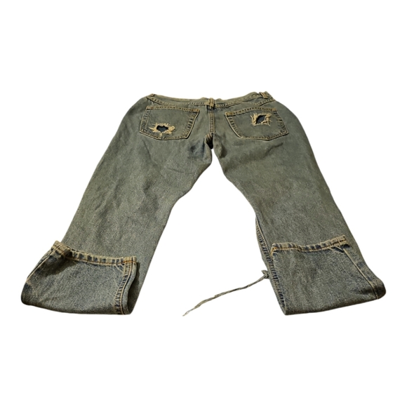 Forever 21 Blue High Rise Faded Distresed Jeans - Picture 2 of 6